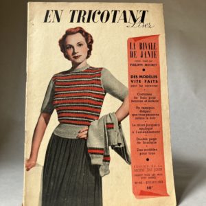 revue féminine ancienne En tricotant lisez
