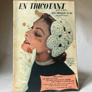 Revue féminine ancienne En tricotant lisez
