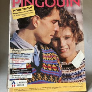 Magazine pingouin de modèles et patrons de tricots vintage