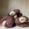 lot de pelotes de laine bouclette vieux rose