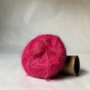 pelote de laine mohair rose fuchsia